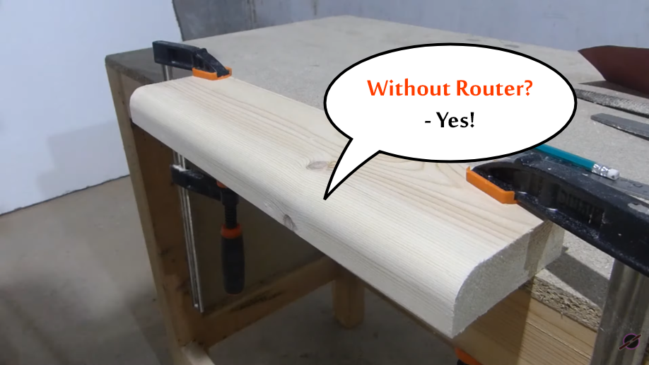 Round wood edge without router